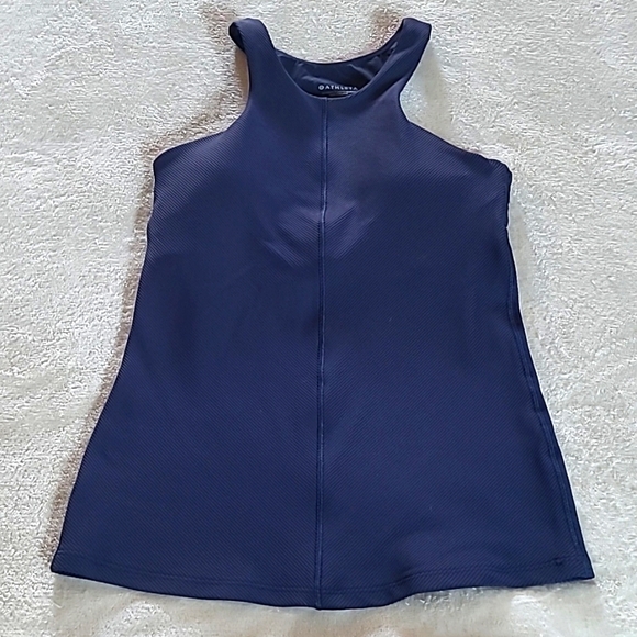 Athleta Womens XS Intensity Support Athletic Top Navy Blue High-Impact Gorpcore - Picture 6 of 13